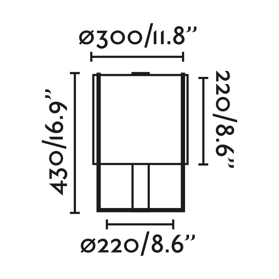 Laualamp DRUM (must/hall)