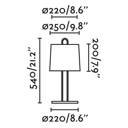 MONTREAL White/beige table lamp