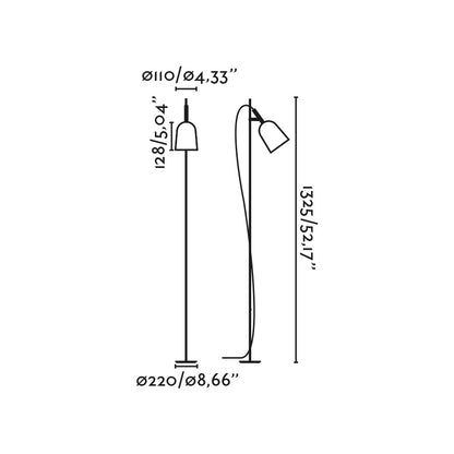 STUDIO Black floor lamp
