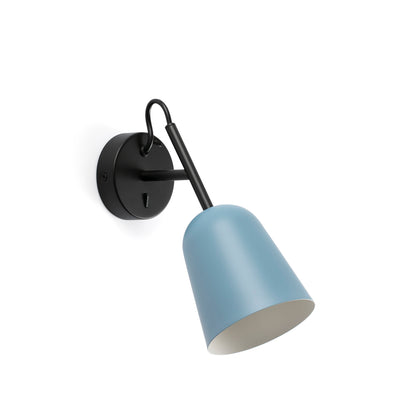 STUDIO White wall lamp blue