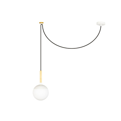 MINE GLASS White pendant lamp