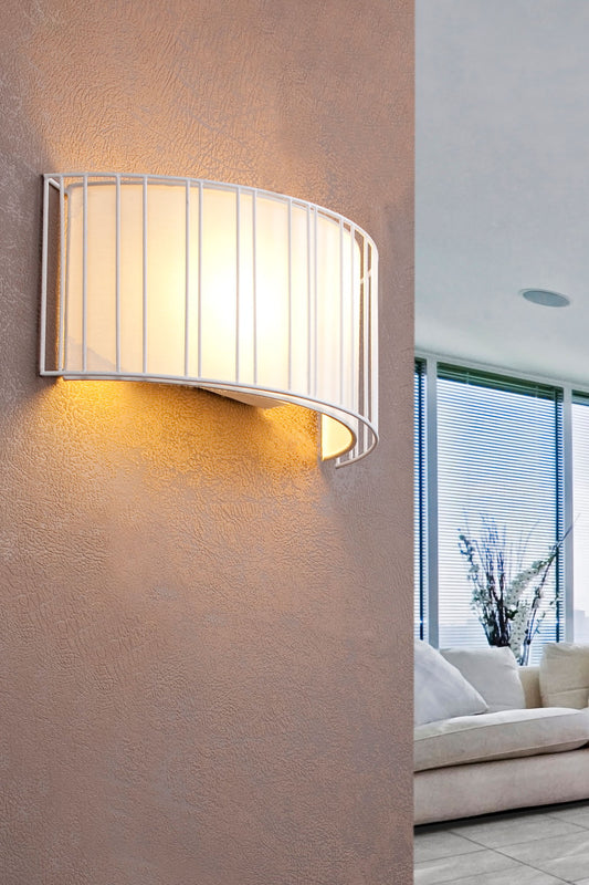 Wall light LINDA WALL SCONCE 2L E27 WHITE