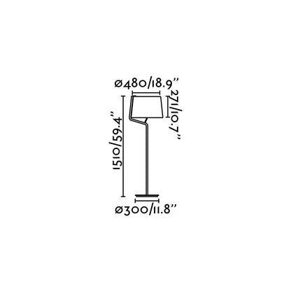 BERNI White floor lamp