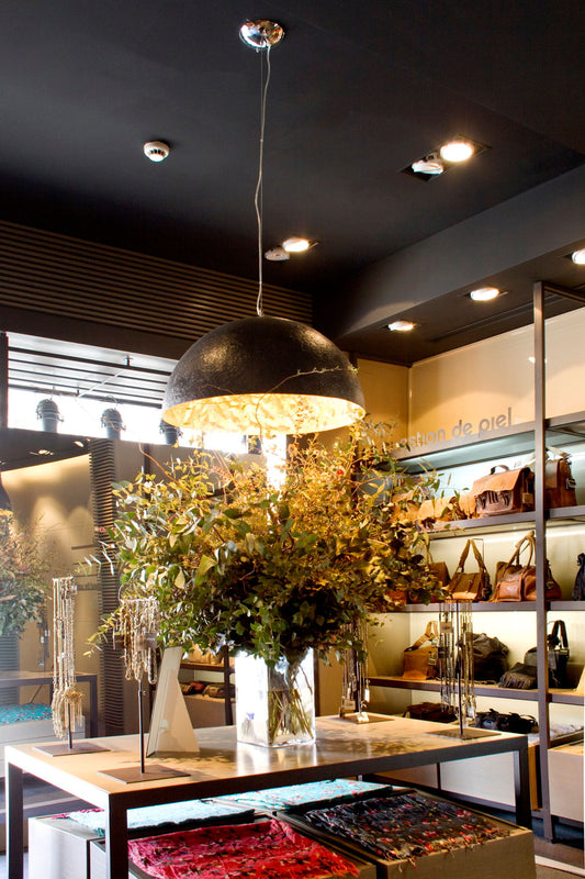Pendant lamp MAGMA-P BLACK/GOLD 3xE27 60W