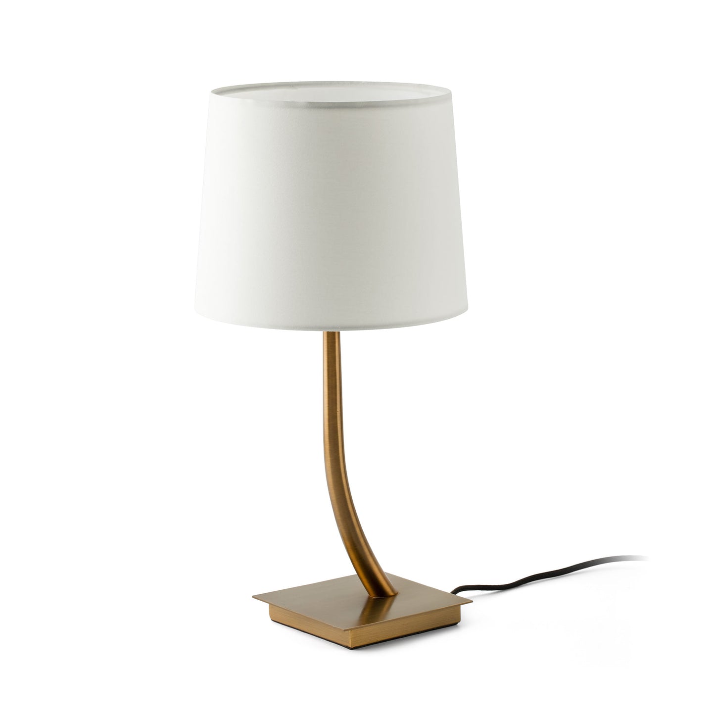 REM Old gold/white table lamp