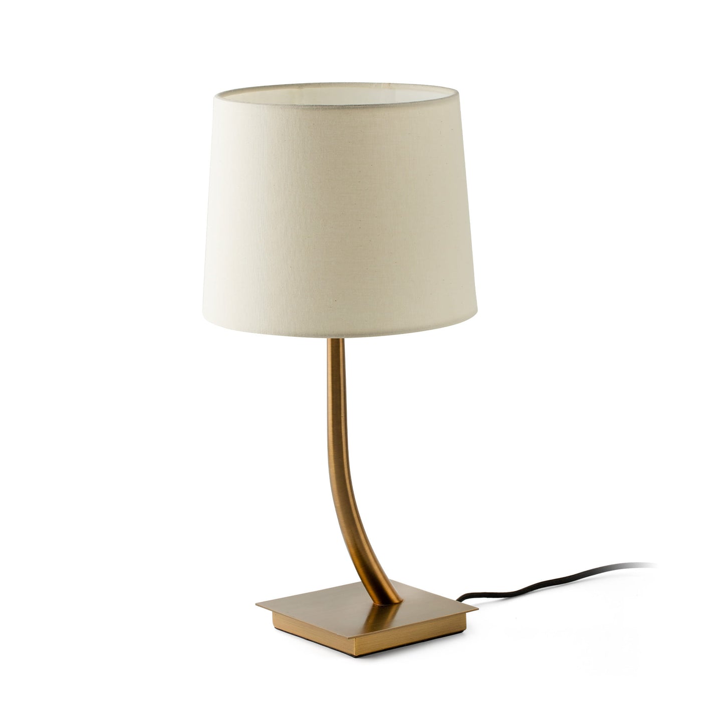 REM Old gold/beige table lamp
