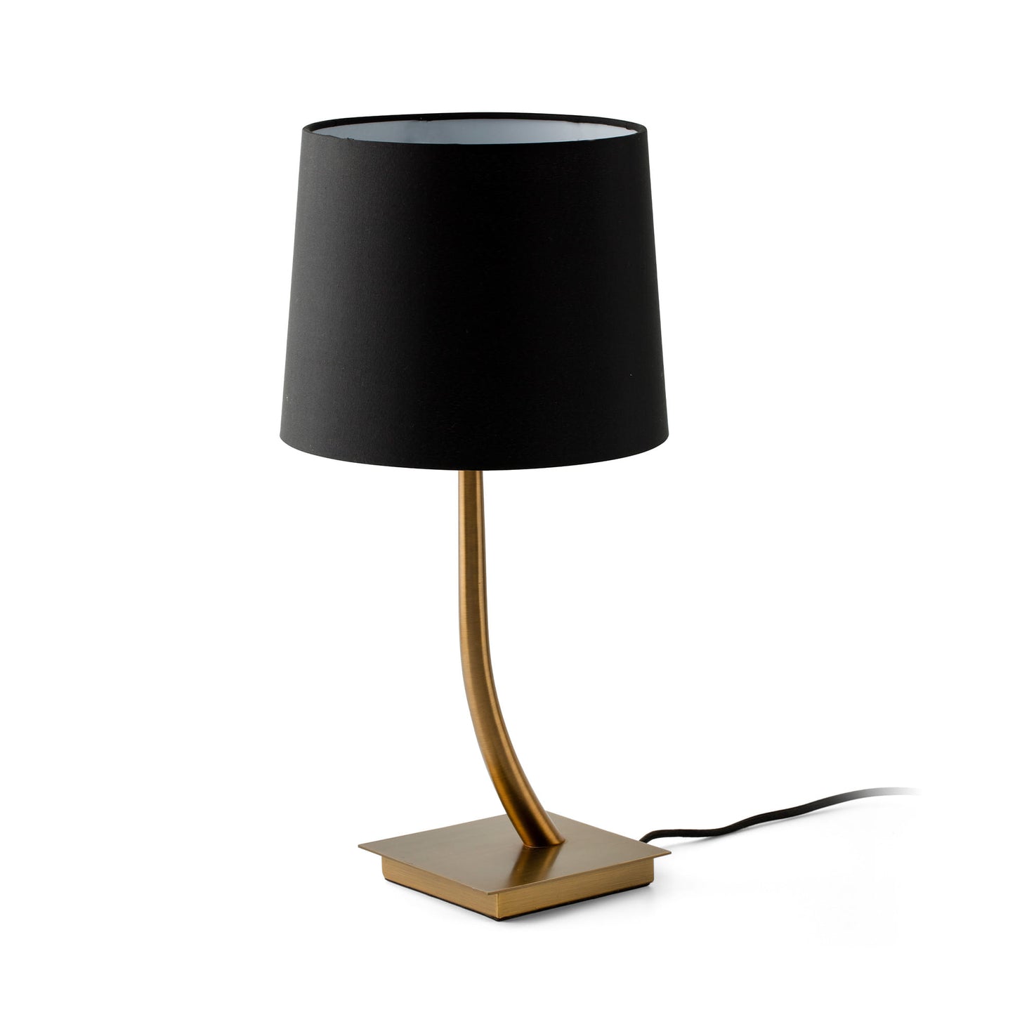 REM Old gold/black table lamp