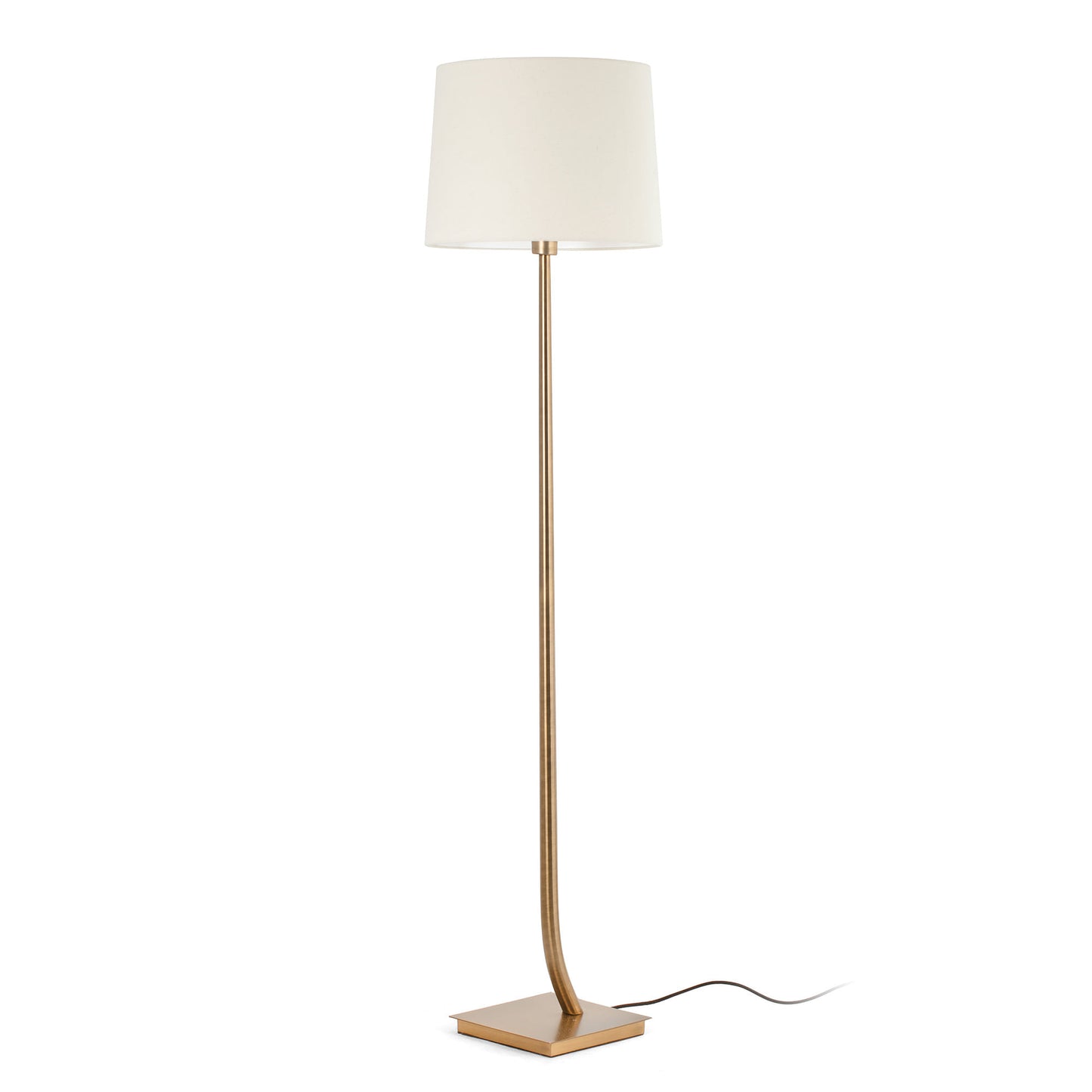 REM Old gold/beige floor lamp