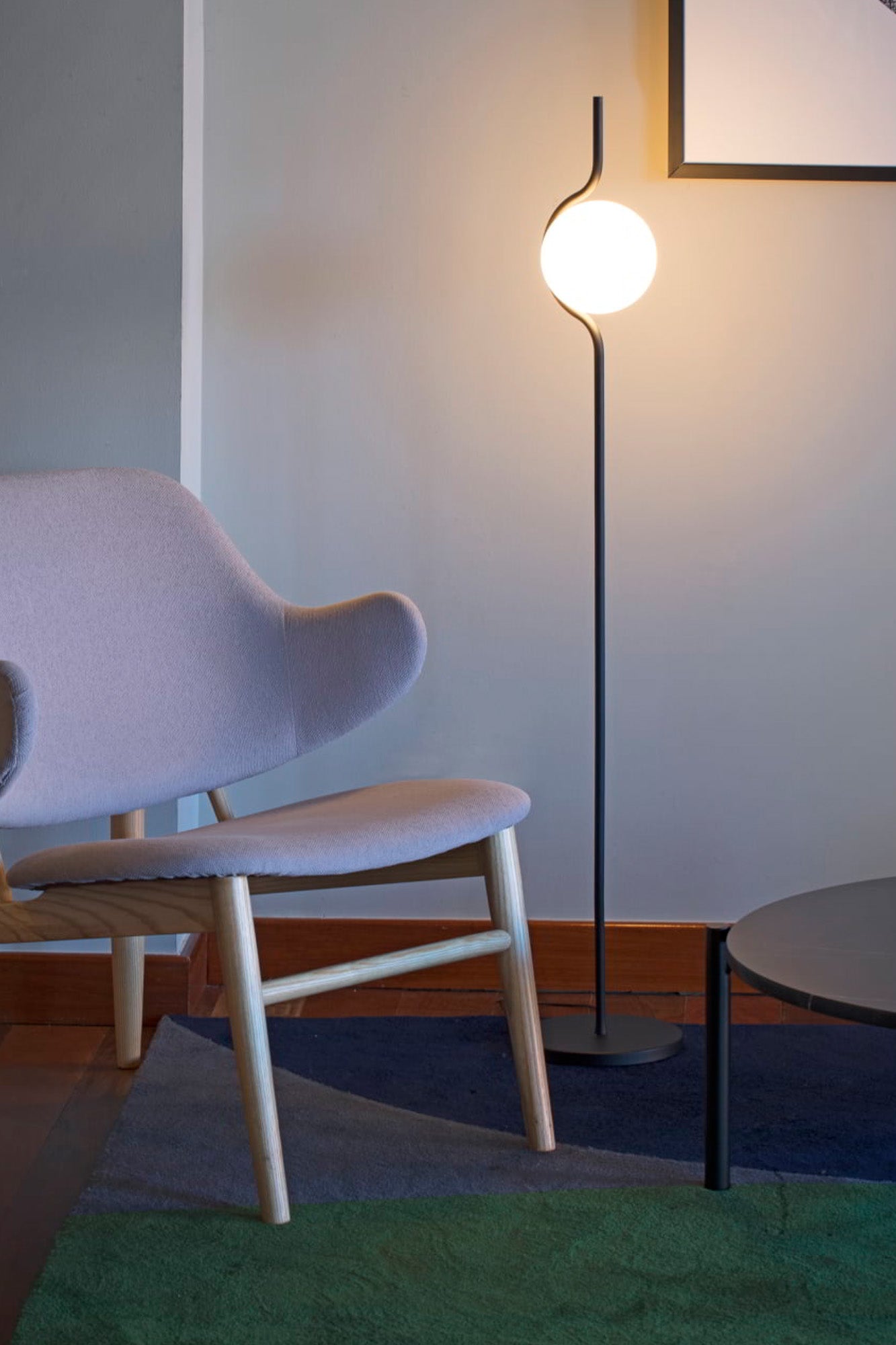 LE VITA Black floor lamp dimmable