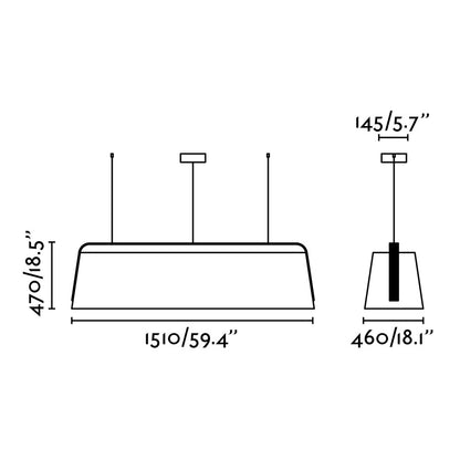 STOOD COLGANTE 5XE27 NEGRO + MADERA MAX 20W