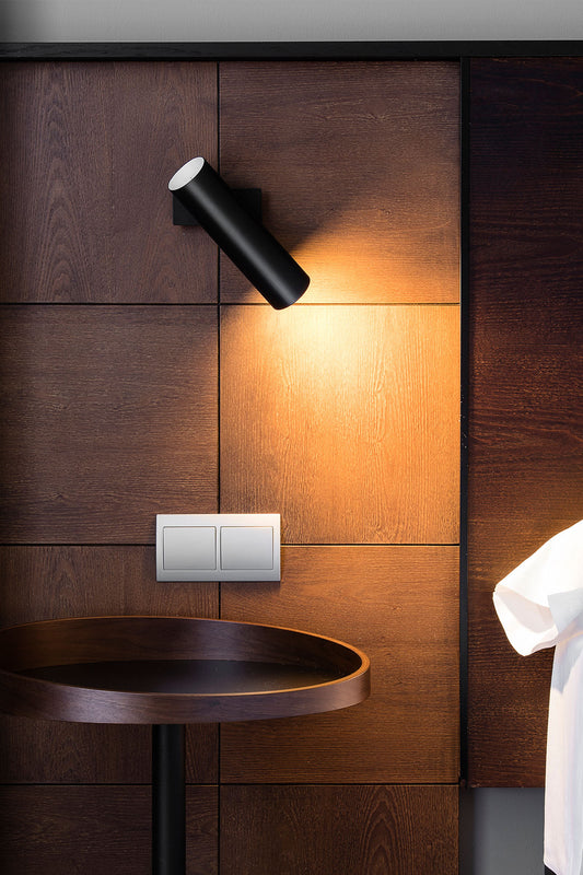 Aplique de pared LINK NEGRO BOMBILLA 1xGU10