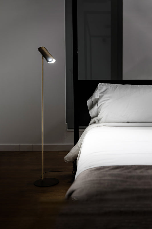 Floor lamp LINK BRONZE LIVING ROOM FOOT 1xGU10