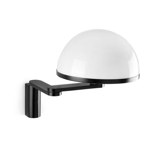 DOME Wall lamp with adjustable arm black