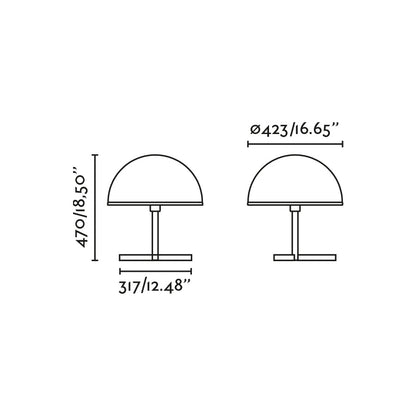 DOME M Table lamp black