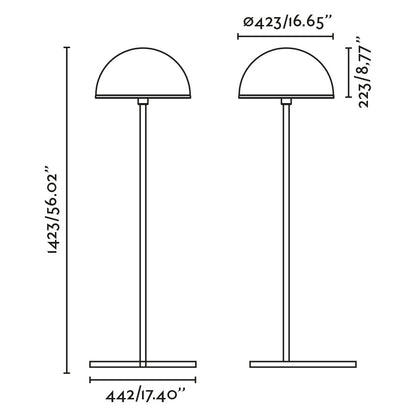 DOME Floor lamp black