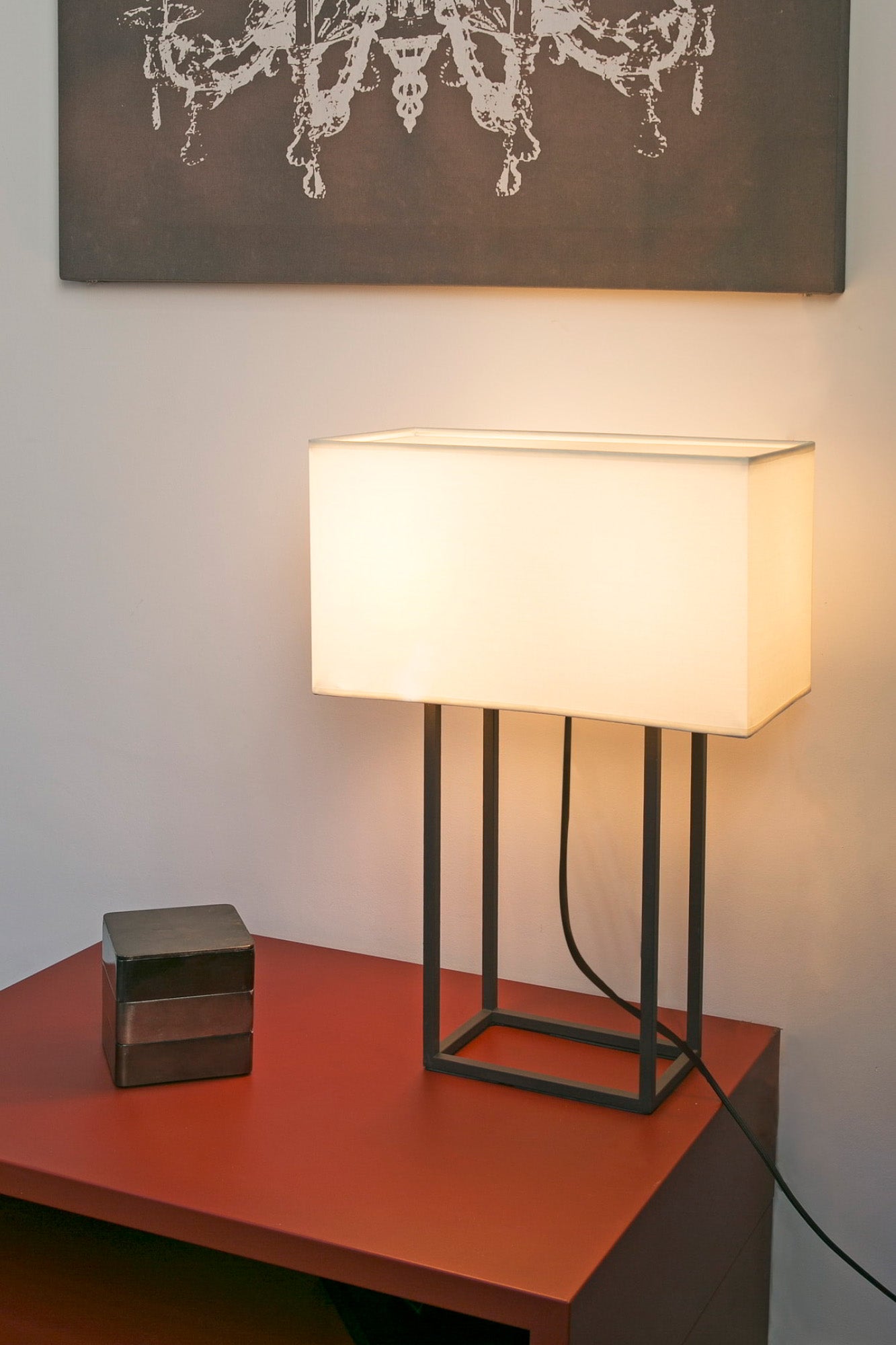 VESPER Brown and beige table lamp