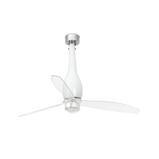 ETERFAN M LED Läikiv valge/läbipaistev ventilaator 3000K