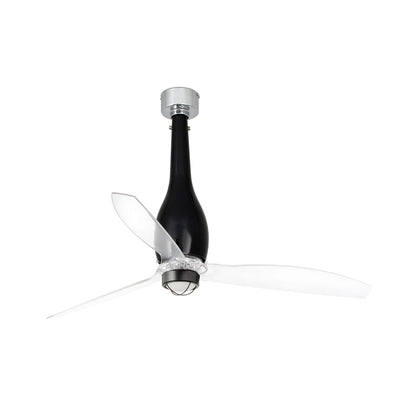 ETERFAN M LED Läikiv must/läbipaistev ventilaator 3000K