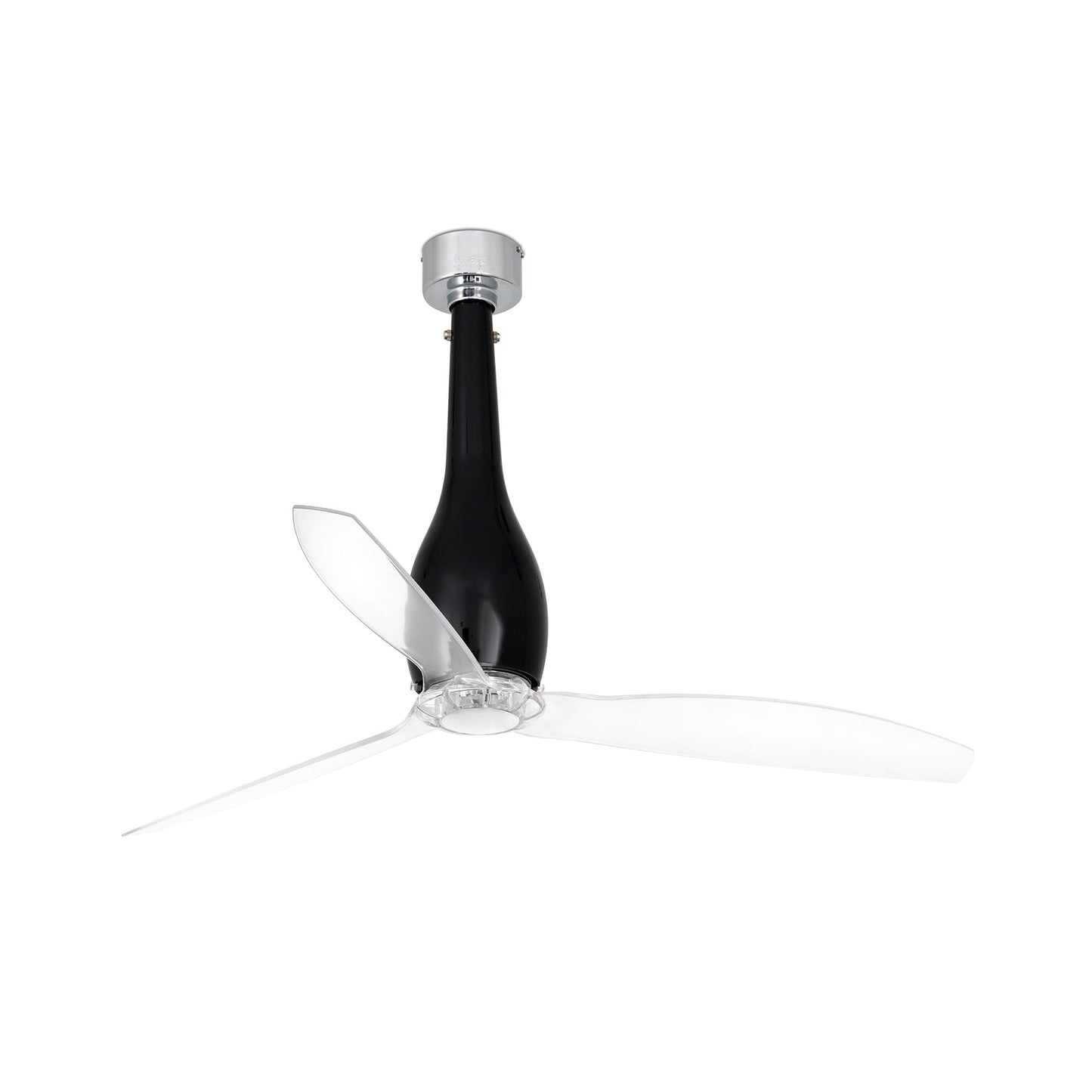 ETERFAN M Läikivmust/läbipaistev ventilaator