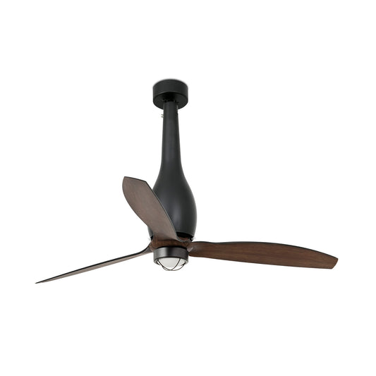 ETERFAN M LED mattmust/pähkel ventilaator 3000K