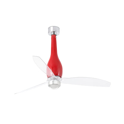 ETERFAN M LED Läikiv punane/läbipaistev ventilaator 3000K