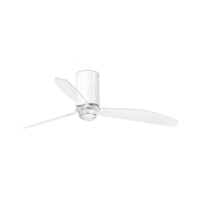 MINI TORU VENTILAATOR M LED Läikiv valge/läbipaistev ventilaator