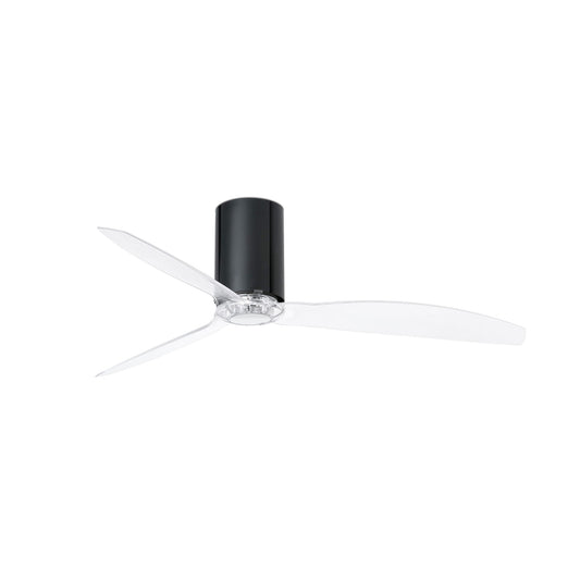 MINI TUBE FAN M Läikivmust/läbipaistev ventilaator