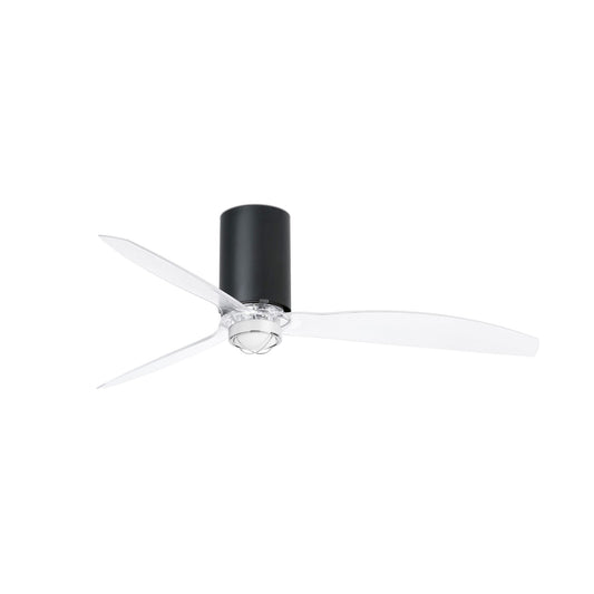 MINI TUBE VENTILAATOR M LED Mattmust/läbipaistev ventilaator 3000K