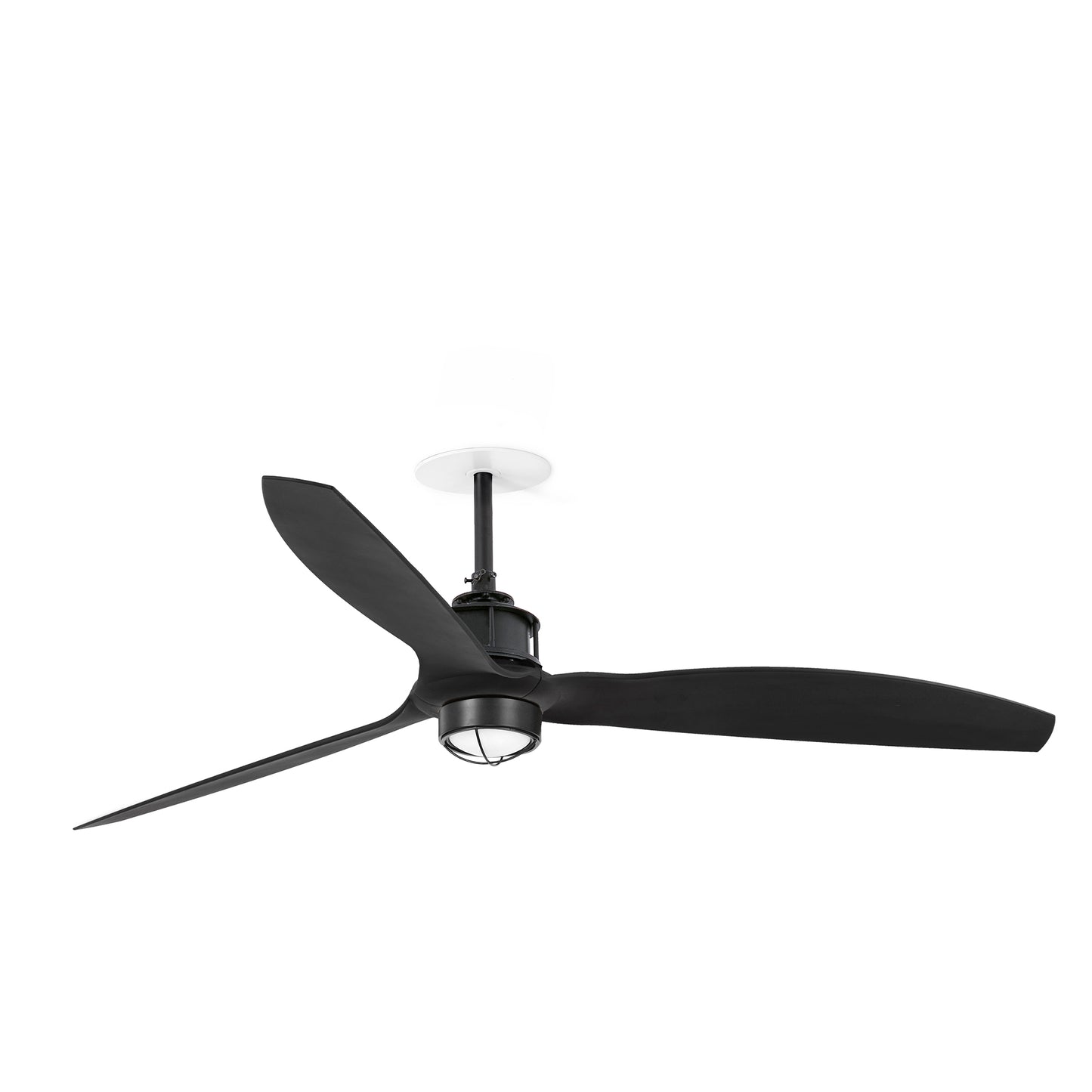 JUST FAN M süvistatav ventilaator mattmust 3000K TUYA