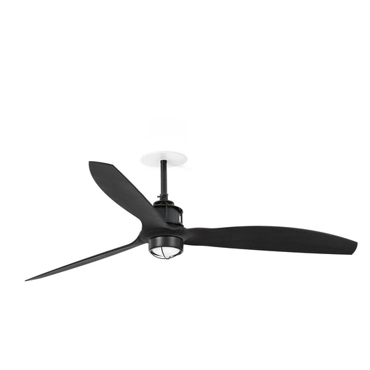 JUST FAN M süvistatav ventilaator mattmust 3000K TUYA