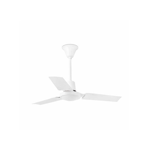 Ceiling fan without light 110V MINI INDUS Ø920MM WHITE 3 BLADES