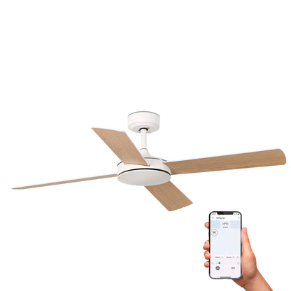 MALLORCA L valge/vahtra ventilaator TUYA