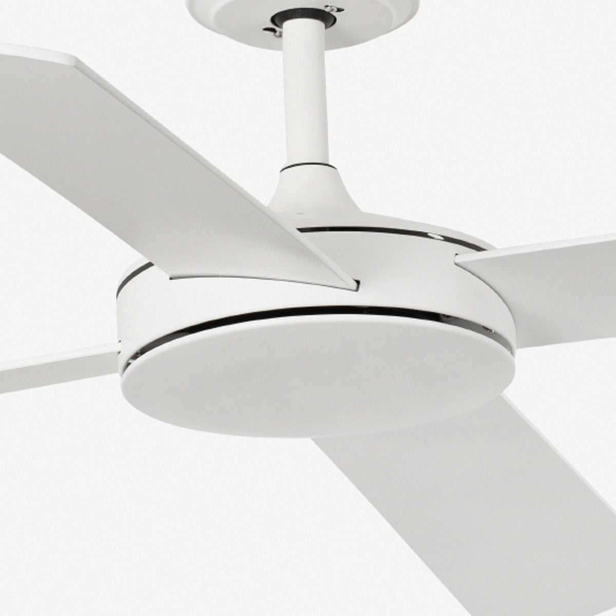 Ventilateur de plafond sans éclairage MALLORCA DC Ø1320MM BLANC 4 PALES BLANCHES ÉRABLE TUYA