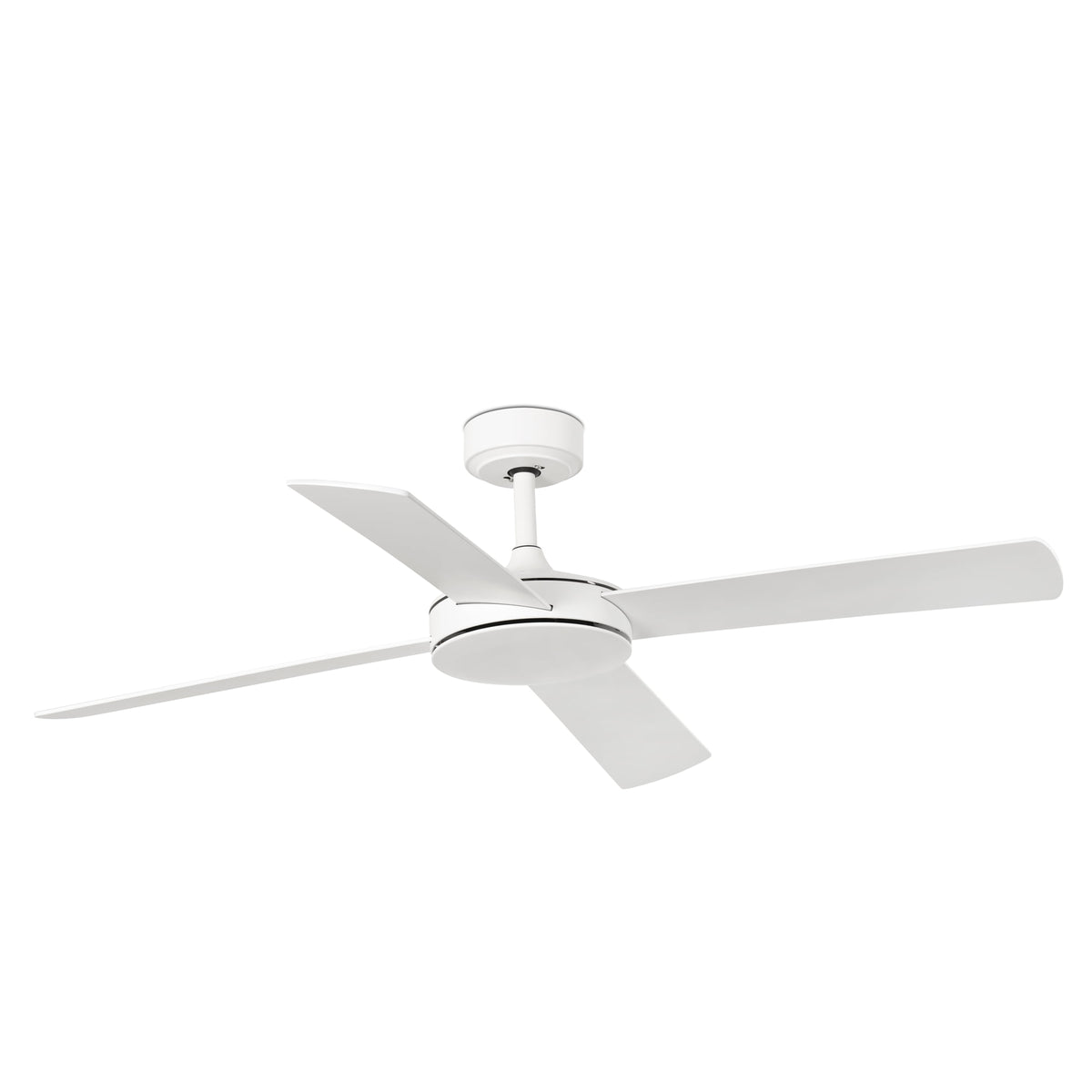 Ventilateur de plafond sans éclairage MALLORCA DC Ø1320MM BLANC 4 PALES BLANCHES ÉRABLE TUYA