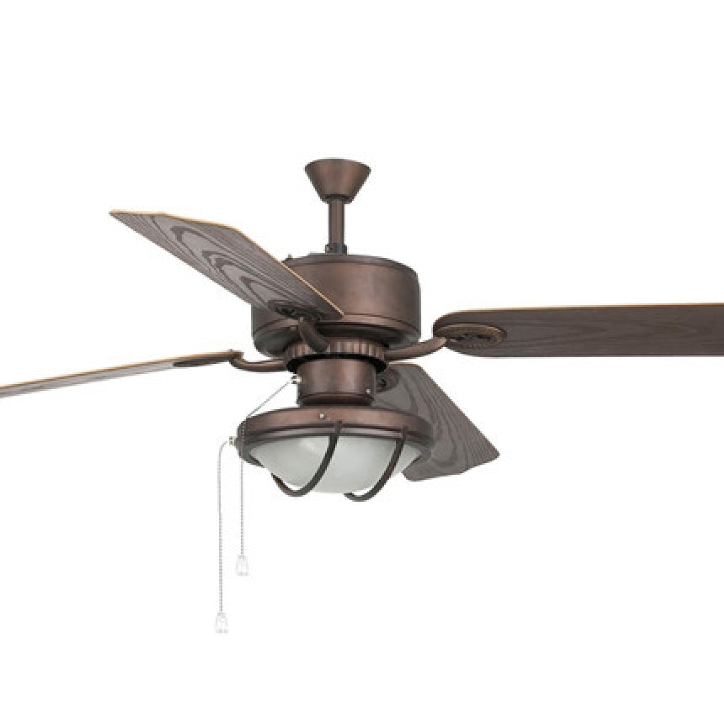 110V HIERRO Ø1320MM MARRON 4 PALAS 2xE27