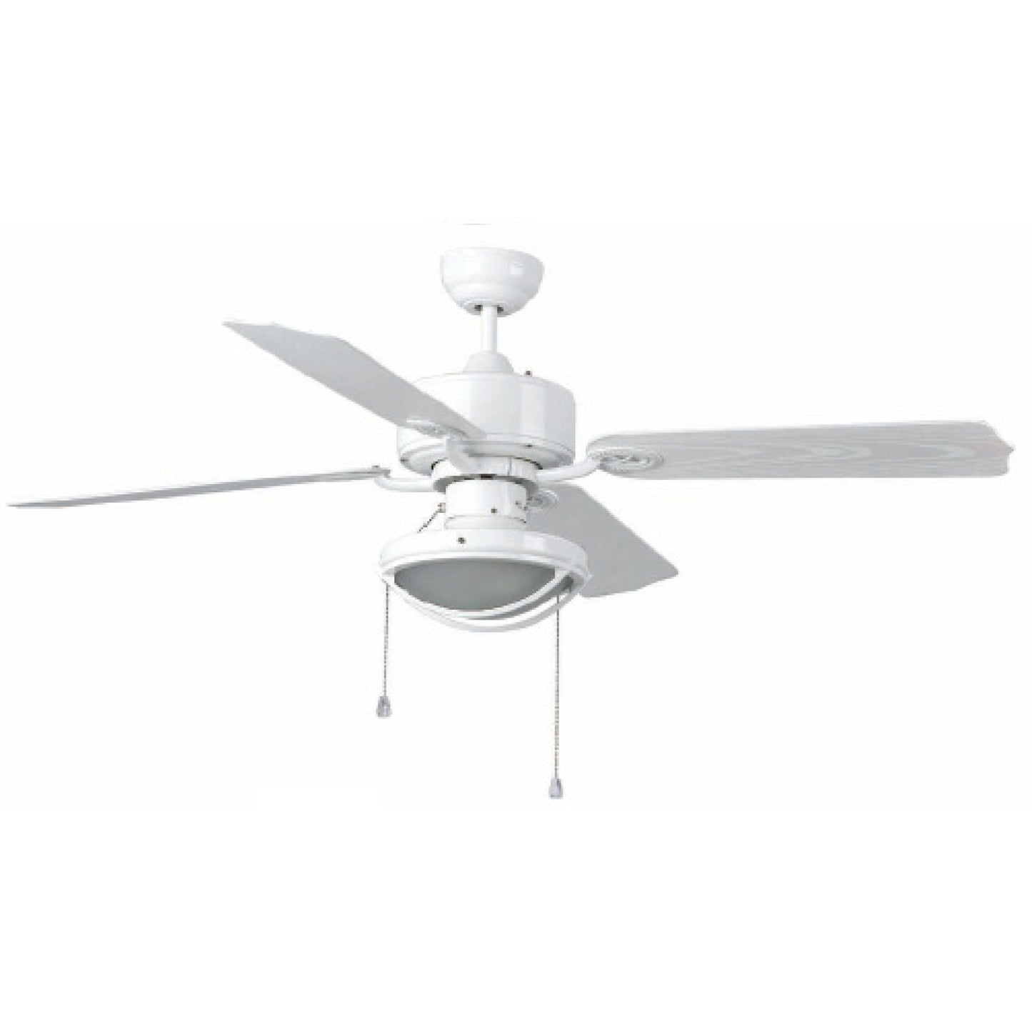 110V HIERRO Ø 132CMS BLANCO 4 PALAS 1L E27 60W EXT