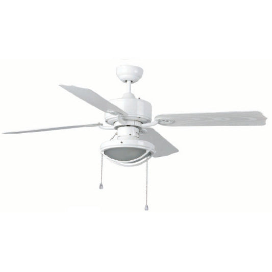 Ceiling fan with light 110V IRON Ø 132CM WHITE 4 BLADES 1L E27 60W EXT