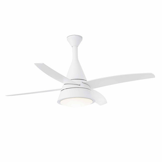Ceiling fan with light 110V WIND 132 CMS WHITE 4 BLADES 2 x E27 15W