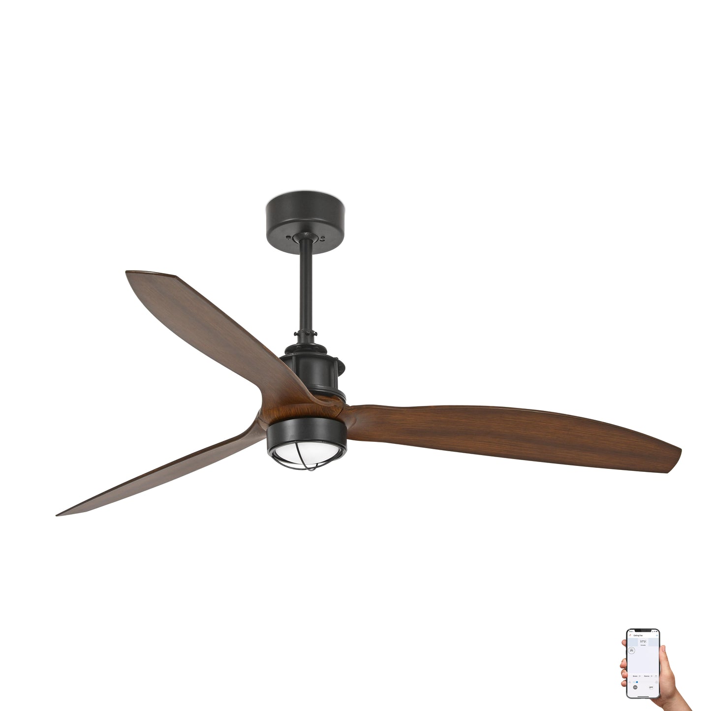 JUST FAN M Must/pähkel ventilaator 3000K TUYA