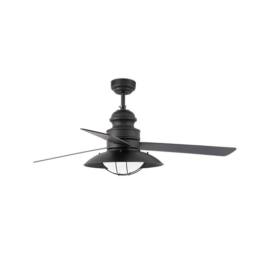 Ceiling fan with light 110V WINCH FAN Ø 132CMS BROWN 3 BLADES 2xE26 15W