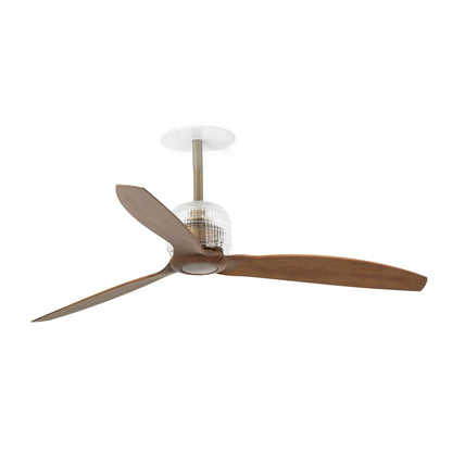 DECO FAN M RECESSED Vana kuld/pähkel ventilaator seinakontroller valge