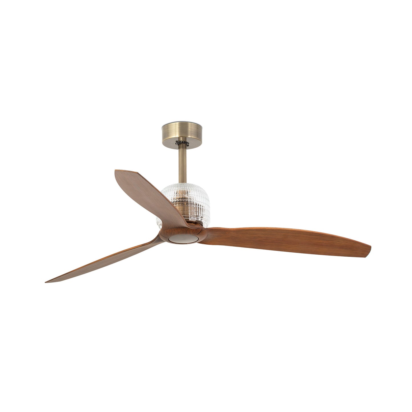 DECO FAN M Vana kuld/pähkel ventilaator Seinakontroll valge