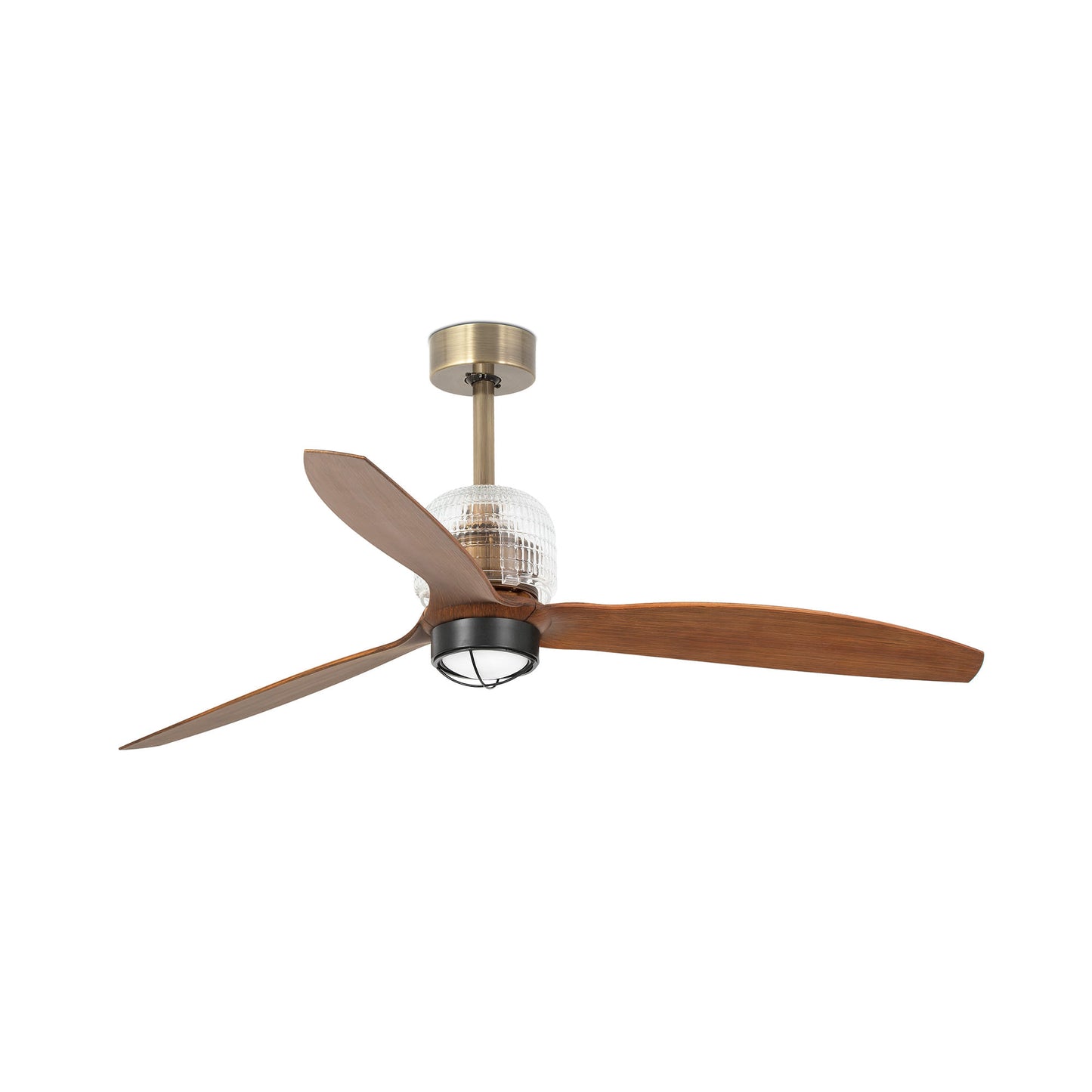 DECO FAN M Vana kuld/pähkel ventilaator 3000K 0-10V