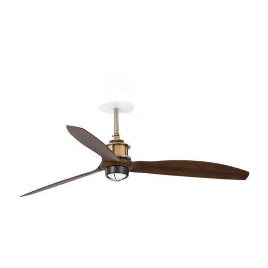 JUST FAN M RECESSED Vana kuld/pähkel ventilaator 3000K 0-10V