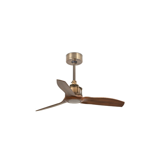 JUST FAN S Antic gold/walnut fan Seinalüliti must