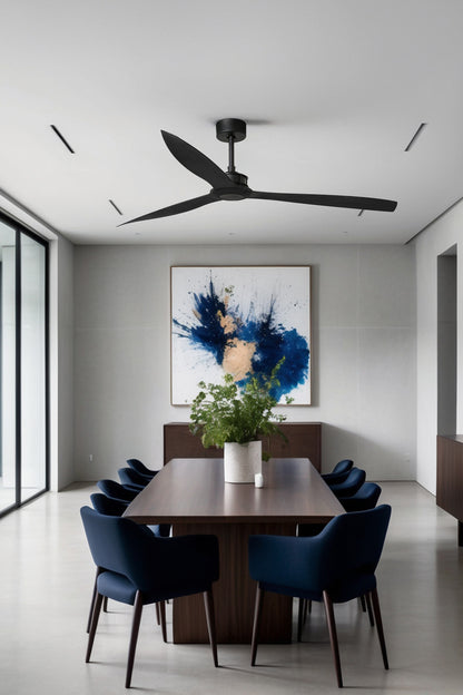 JUST FAN XL Matt black fan178cm