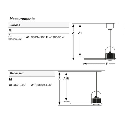 WEAVER RECESSED M Antiik kuld/pähkel ventilaator Must seinakontroller 3000K