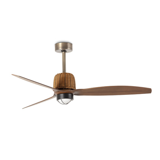 WEAVER M Vana kuld/pähkel ventilaator seinajuhtimispult valge 3000K