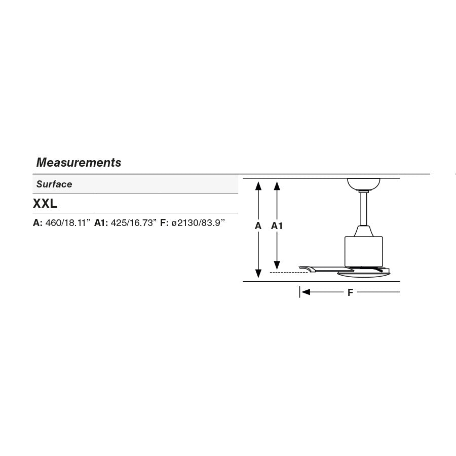 ANDROS XXL valge ventilaator