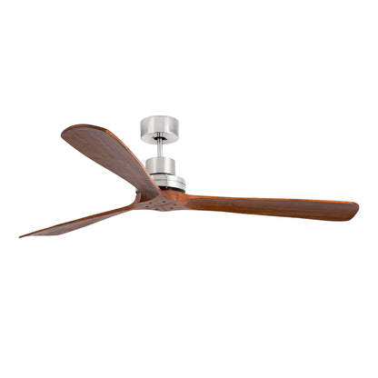 LANTAU XL Matt nikkel/pähkel ventilaatori seinalüliti must